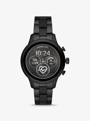 Michael kors black on sale runway display smartwatch