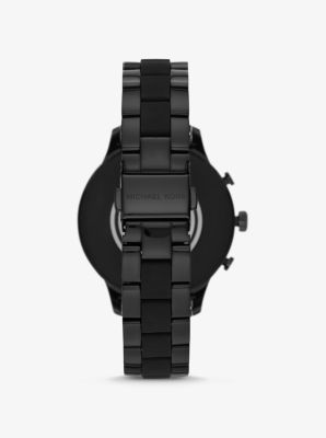 Michael kors runway store black smartwatch