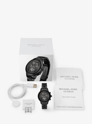 Gen 4 Runway Black Tone and Silicone Smartwatch Michael Kors Canada