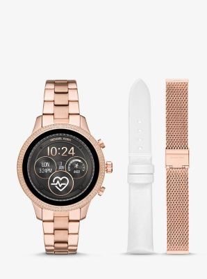 Michael kors runway smartwatch rose gold new arrivals