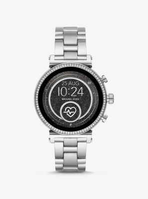silver mk smart watch