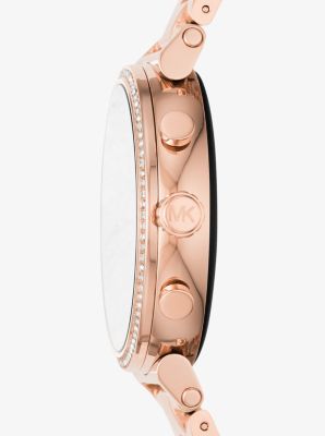 Michael kors sofie on sale pave rose gold smartwatch