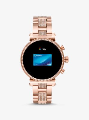 Michael kors smartwatch shop sofie rose gold