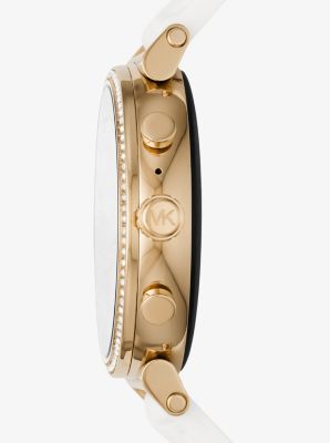 Gen 4 Sofie Gold Tone and Embossed Silicone Smartwatch Michael Kors