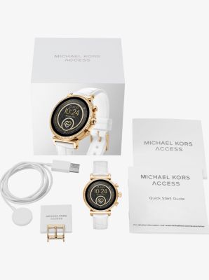 Gen 4 Sofie Gold Tone and Embossed Silicone Smartwatch Michael