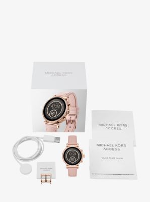 Gen 4 Sofie Rose Gold Tone and Embossed Silicone Smartwatch