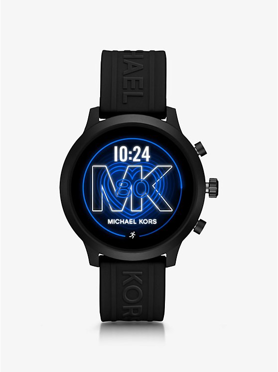 Montre intelligente Michael Kors Access MKGO noire à bracelet en silicone image number 0