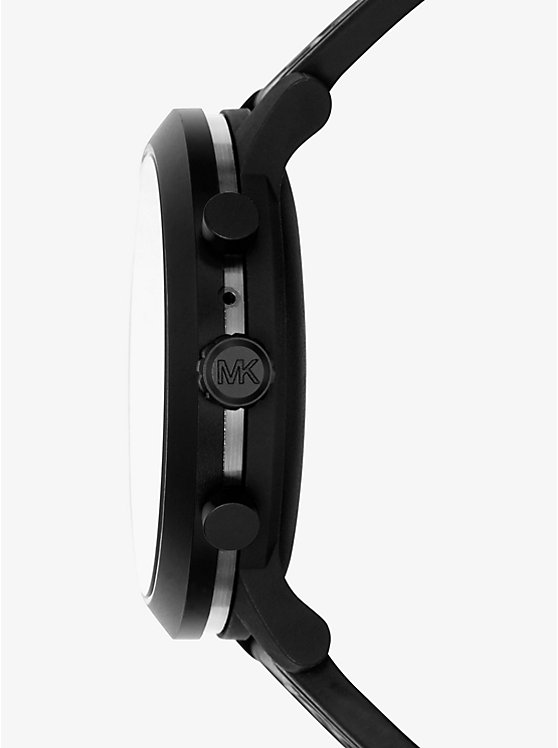 Montre intelligente Michael Kors Access MKGO noire à bracelet en silicone image number 1
