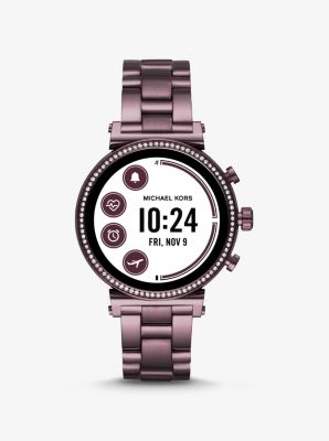 michael kors watch purple strap