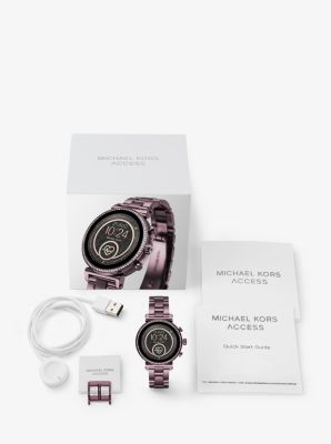 mk purple smartwatch