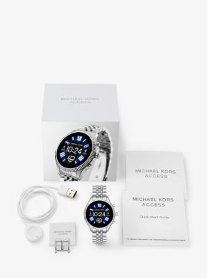 mk smartwatch silver