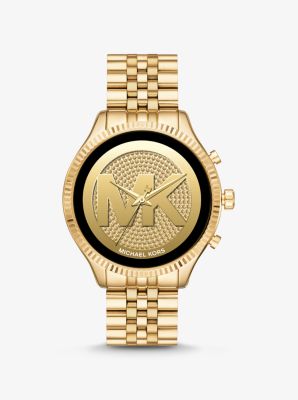 michael kors gold smartwatch mens