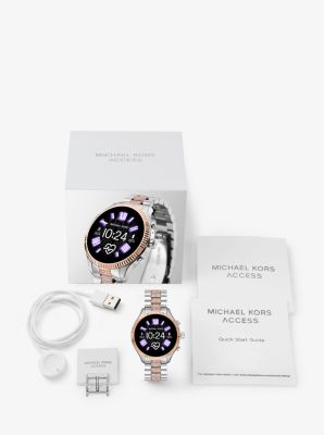 michael kors two tone smartwatch