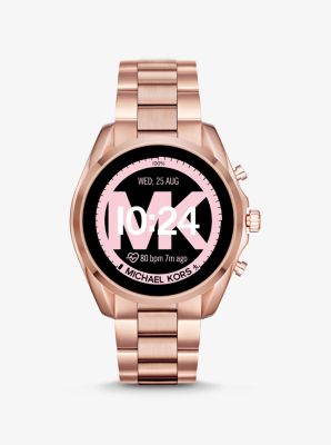 michael kors rose gold watch smartwatch