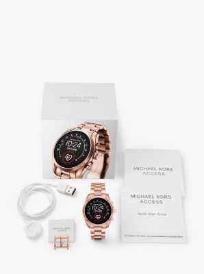 michael kors rose gold watch smartwatch