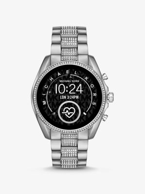 silver michael kors smart watch