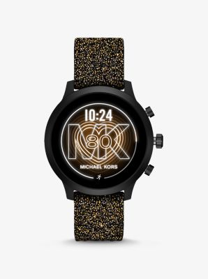 Michael Kors Access Gen 4 MKGO Black Tone Embellished Silicone