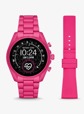 michael kors hot pink watch