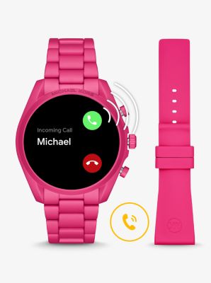 Michael kors pink clearance smartwatch