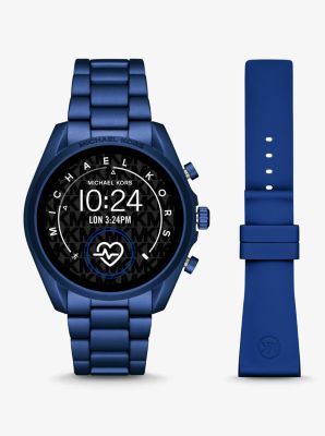 michael kors smart watch blue