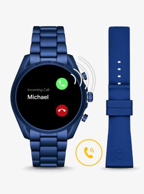 Gen 5 Bradshaw Blue Tone Aluminum Smartwatch Michael Kors Canada