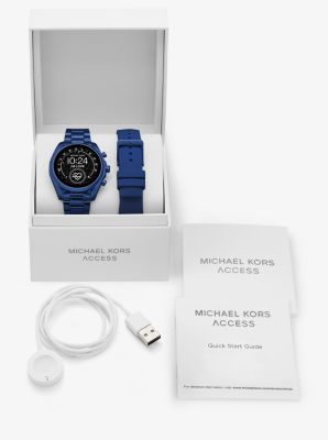 michael kors smart watch blue