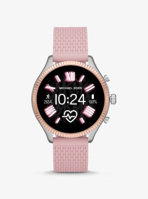 michael kors smart watch pink