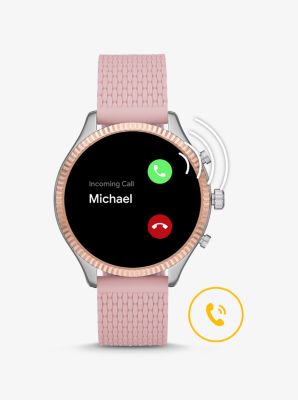 michael kors smartwatch silicone strap
