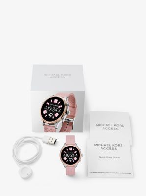 michael kors smartwatch silicone strap