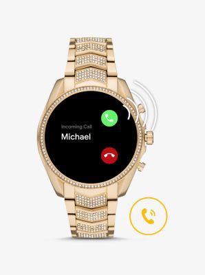 Smartwatch Gen 5 Bradshaw im Goldton mit Pavé image number 6