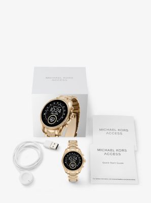 Gen 5 Bradshaw Pav Gold Tone Smartwatch Michael Kors