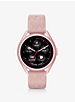 Michael Kors Access Gen 5E MKGO Pink-Tone and Logo Rubber Smartwatch image number 0