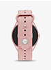 Michael Kors Access Gen 5E MKGO Pink-Tone and Logo Rubber Smartwatch image number 2