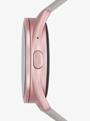 Michael Kors Access Gen 5E MKGO Smartwatch in Rosa mit Gummiarmband image number 1