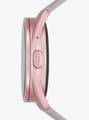 Michael Kors Access Gen 5E MKGO Pink-Tone and Logo Rubber Smartwatch image number 1