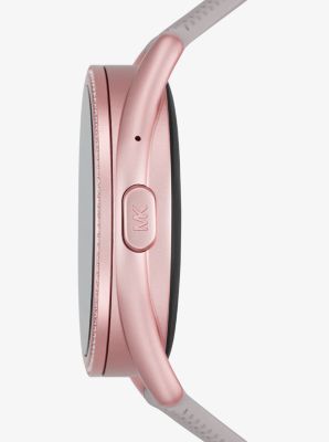 Michael Kors Access Gen 5E MKGO Pink-Tone and Logo Rubber Smartwatch