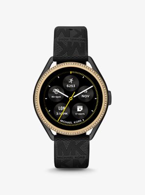 Michael Kors Access Gen 5e Mkgo Two-tone And Logo Rubber Smartwatch | Michael  Kors