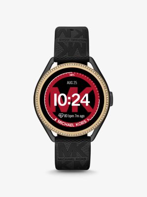 Michael Kors Access Gen 5E MKGO Two-Tone and Logo Rubber Smartwatch image number 3