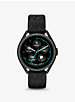 Michael Kors Access Gen 5E MKGO Black-Tone and Logo Rubber Smartwatch image number 0