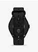Michael Kors Access Gen 5E MKGO Black-Tone and Logo Rubber Smartwatch image number 2
