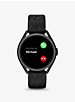 Michael Kors Access Gen 5E MKGO Black-Tone and Logo Rubber Smartwatch image number 5