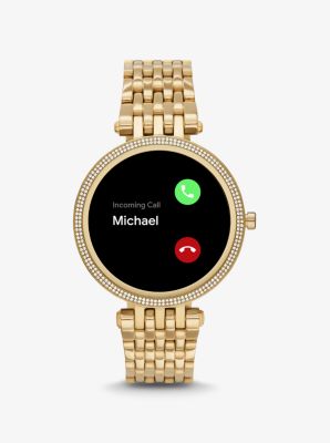 Gen 5E Darci Pavé Gold-Tone Smartwatch image number 5