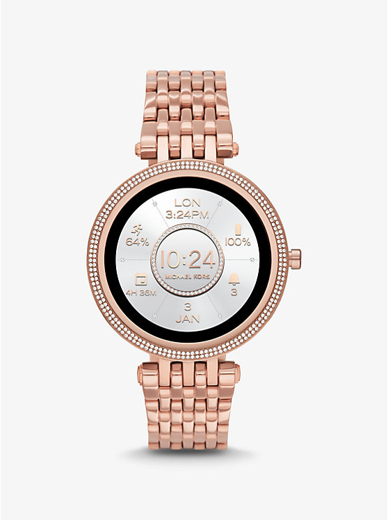 Gen 5E Darci Pavé Rose Gold-Tone Smartwatch image number 4