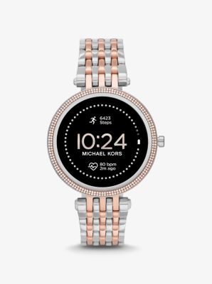 Gen 5E Darci Pavé Two-Tone Smartwatch | Michael Kors