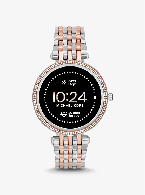 Gen 5E Darci Pavé Two-Tone Smartwatch image number 0