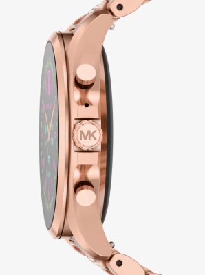 Reloj inteligente Bradshaw Gen 6 en tono dorado rosa con incrustaciones image number 1
