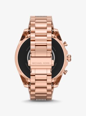 Reloj inteligente Bradshaw Gen 6 en tono dorado rosa con incrustaciones image number 2