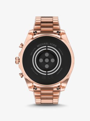 Reloj inteligente Bradshaw Gen 6 en tono dorado rosa con incrustaciones image number 3