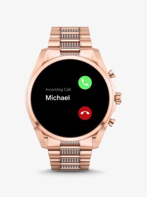 Smartwatch Gen 6 Bradshaw tonalità oro rosa con pavé image number 5