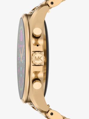Reloj inteligente Bradshaw Gen 6 en tono dorado con incrustaciones image number 1